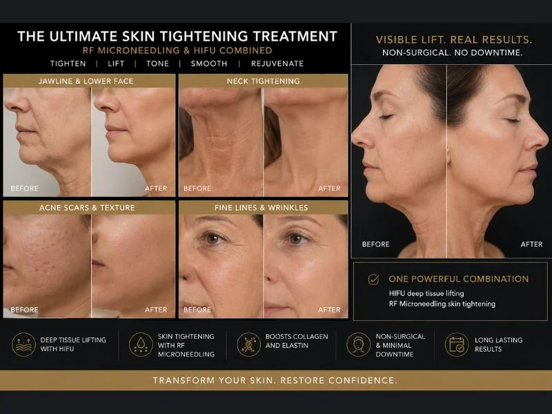 Results of combined treatment for the ultimate skin tightening treatment Small Heath